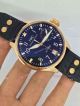 Replica IWC Schaffhausen Automatic Watch Blue Dial Black Leather  (2)_th.jpg